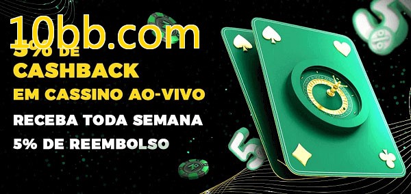 Promoções do cassino ao Vivo 10bb.com